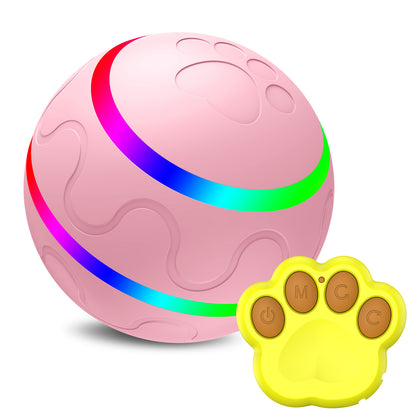 Intelligenter Katzenspielball – USB Automatisches Katzenspielzeug mit Bewegungssensor und LED-Licht