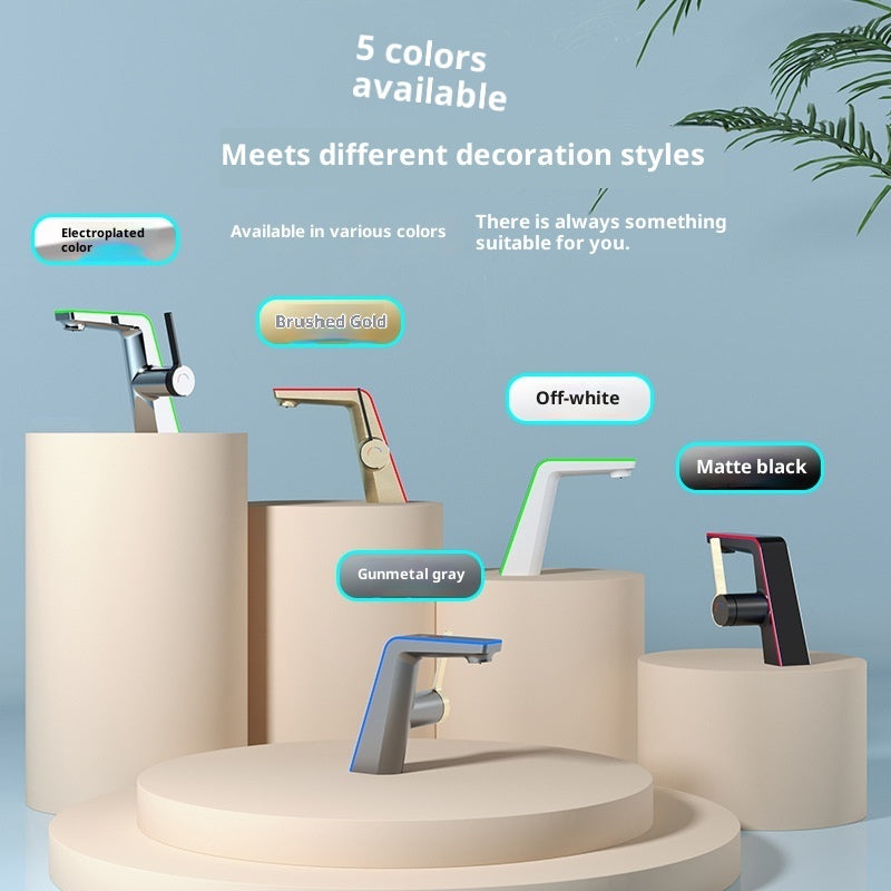 Intelligenter LED-Wasserhahn mit Temperaturanzeige – Modernes Design, energiesparend & drehbar