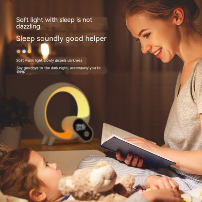 Q Light Atmosphere Lampe – Smart RGB Sonnenaufgangslicht mit App & White Noise