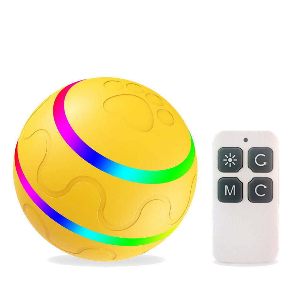Intelligenter Katzenspielball – USB Automatisches Katzenspielzeug mit Bewegungssensor und LED-Licht