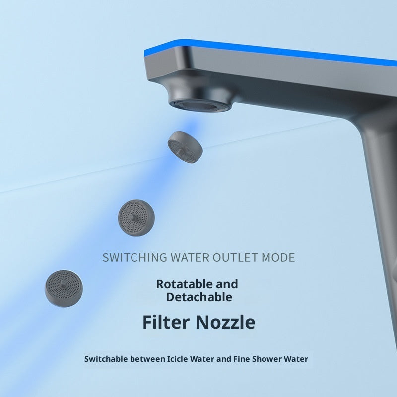 Intelligenter LED-Wasserhahn mit Temperaturanzeige – Modernes Design, energiesparend & drehbar