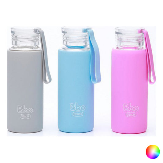 Irisana BBO4 Mini Glasflasche 330 ml – Wiederverwendbare Trinkflasche aus Borosilikatglas