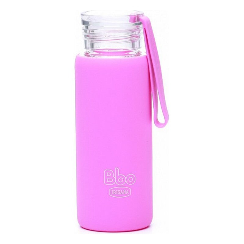 Irisana BBO4 Mini Glasflasche 330 ml – Wiederverwendbare Trinkflasche aus Borosilikatglas