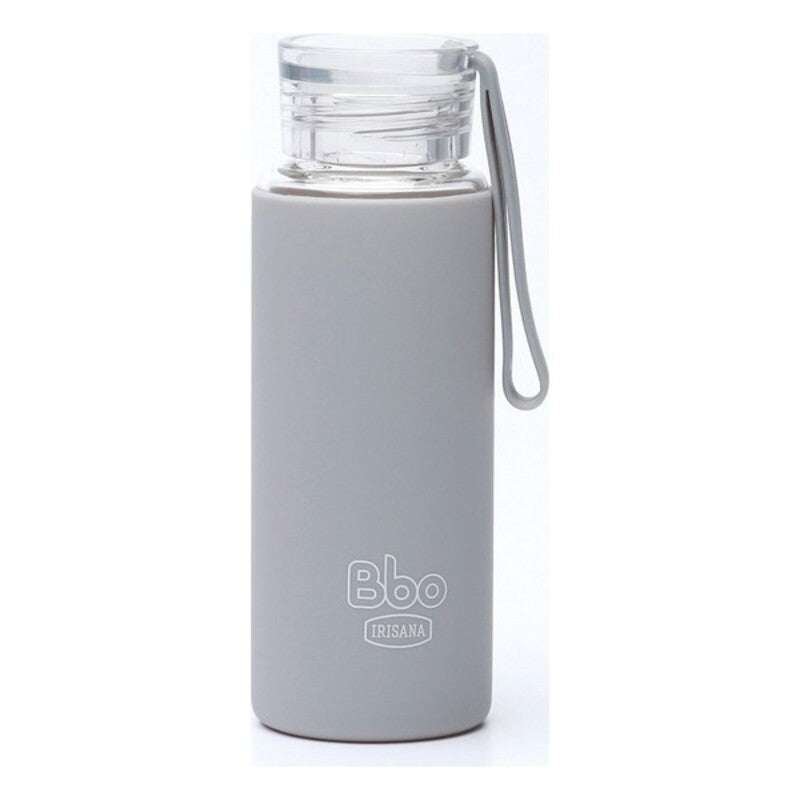 Irisana BBO4 Mini Glasflasche 330 ml – Wiederverwendbare Trinkflasche aus Borosilikatglas