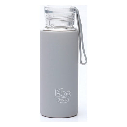 Irisana BBO4 Mini Glasflasche 330 ml – Wiederverwendbare Trinkflasche aus Borosilikatglas