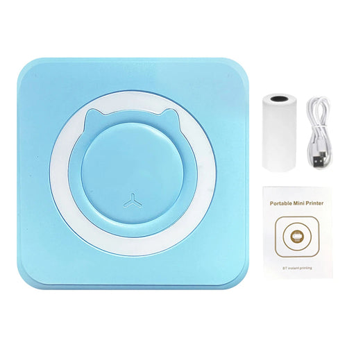 Mini Bluetooth Thermodrucker – Mobiler Inkless Printer für Fotos, Etiketten & Notizen (200 DPI)