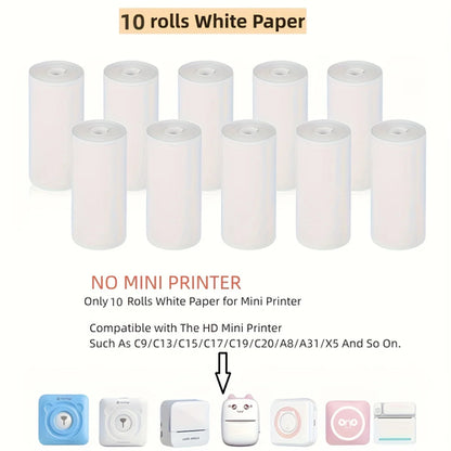 Mini Fotodrucker Bluetooth – Tragbarer HD-Thermodrucker für Etiketten & Fotos