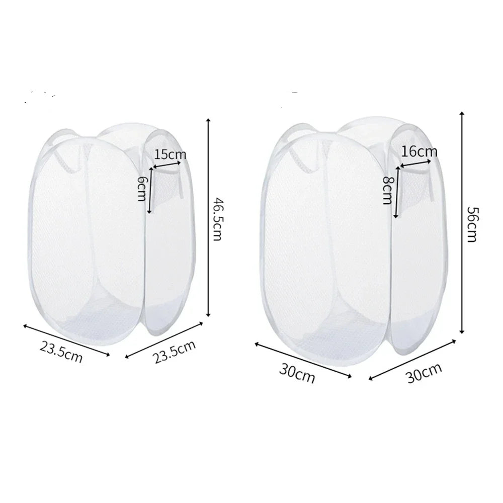 Faltbarer Wäschekorb – Platzsparender Wäschesammler mit Tragegriff & Belüftung