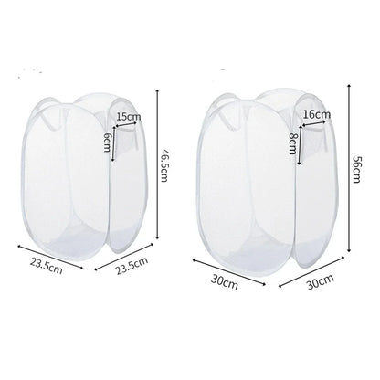 Faltbarer Wäschekorb – Platzsparender Wäschesammler mit Tragegriff & Belüftung