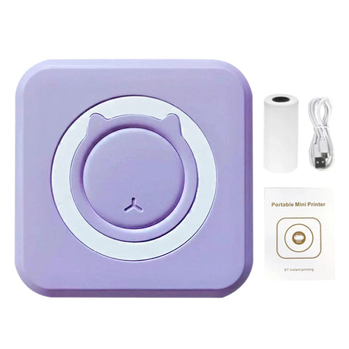 Mini Bluetooth Thermodrucker – Mobiler Inkless Printer für Fotos, Etiketten & Notizen (200 DPI)