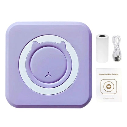 Mini Bluetooth Thermodrucker – Mobiler Inkless Printer für Fotos, Etiketten & Notizen (200 DPI)