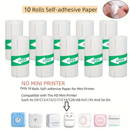 Mini Fotodrucker Bluetooth – Tragbarer HD-Thermodrucker für Etiketten & Fotos