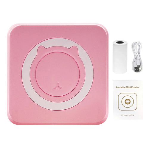 Mini Bluetooth Thermodrucker – Mobiler Inkless Printer für Fotos, Etiketten & Notizen (200 DPI)