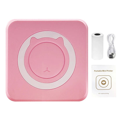 Mini Bluetooth Thermodrucker – Mobiler Inkless Printer für Fotos, Etiketten & Notizen (200 DPI)