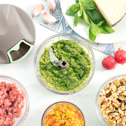 Manueller Mini-Häcksler mit Zugschnur Spinop InnovaGoods