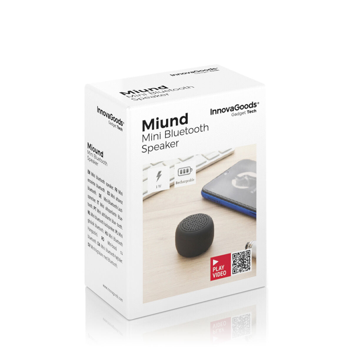 Mini Bluetooth Lautsprecher – Tragbarer kabelloser Lautsprecher mit Mikrofon & Selfie-Funktion